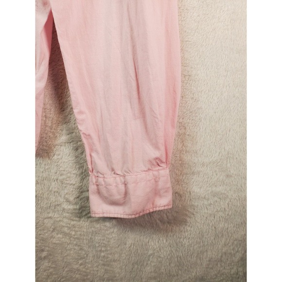 Façonnable Shirt Men 2XL Pink Cotton Long Sleeve Tailored Fit Collar Button Down - Picture 6 of 11